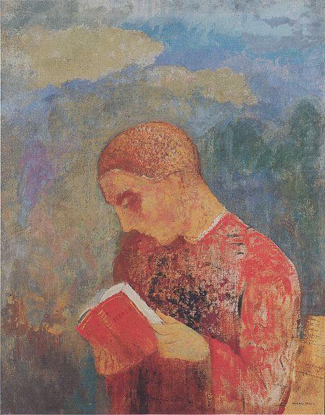 Odilon Redon Elsass oder Lesender Monch china oil painting image